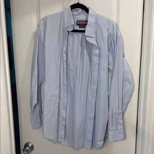 Vineyard Vines Blue and White Striped Button-Down Shirt